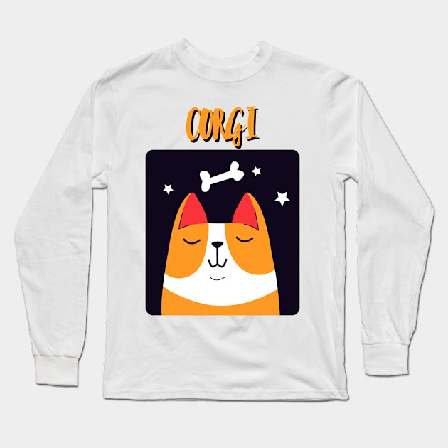 Corgi dream Long Sleeve T-Shirt by Hmus